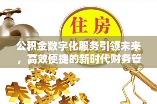 物业公积金数字化服务引领未来，高效便捷的新时代财务管理