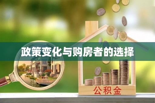 物业政策变化与购房者的选择