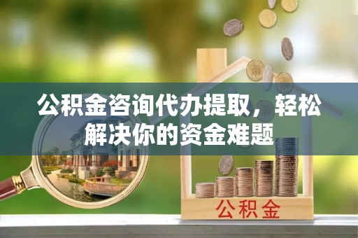 物业公积金咨询代办提取，轻松解决你的资金难题